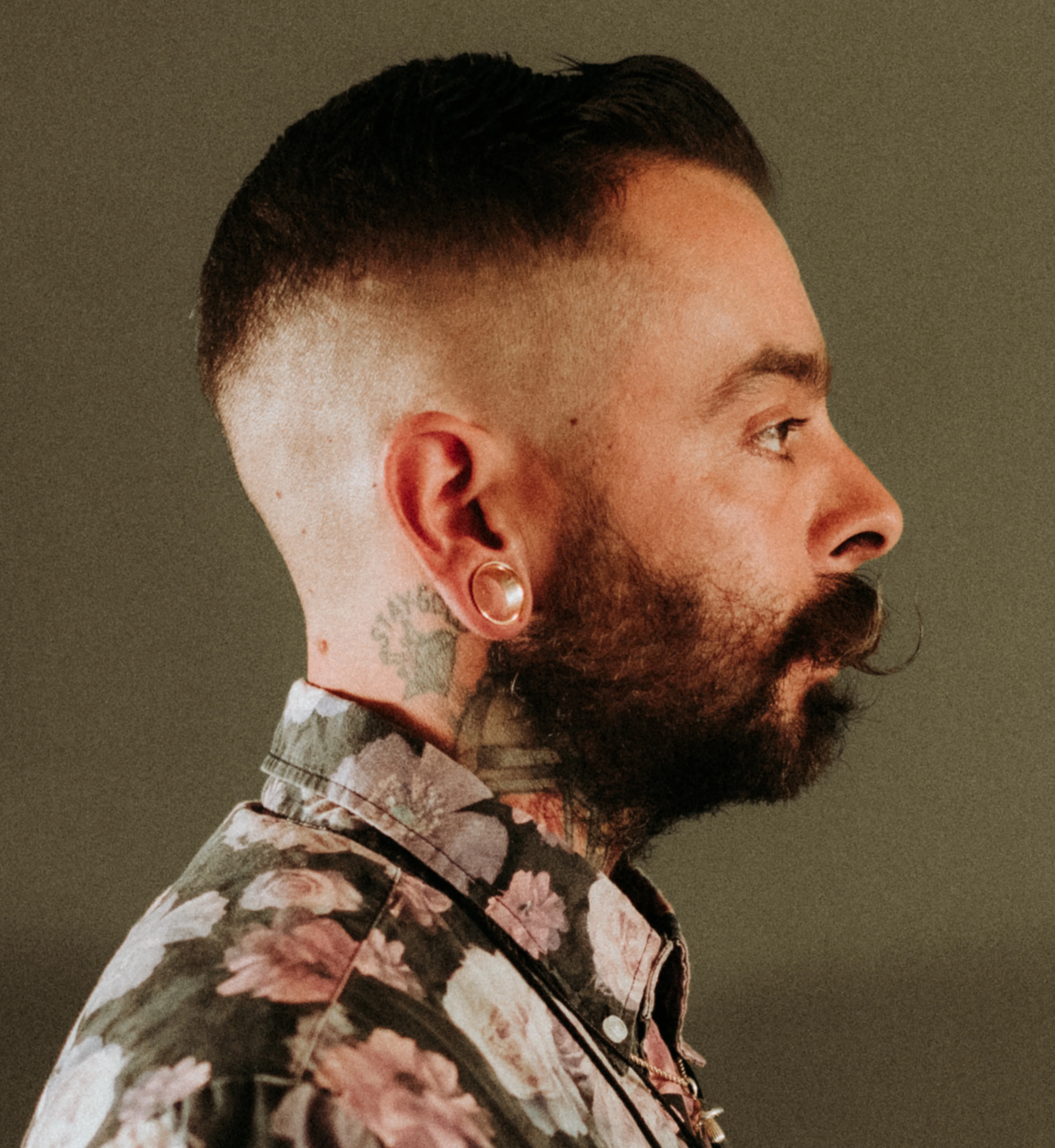 Gold PVD Double Flare Tunnels - Mrs Treak