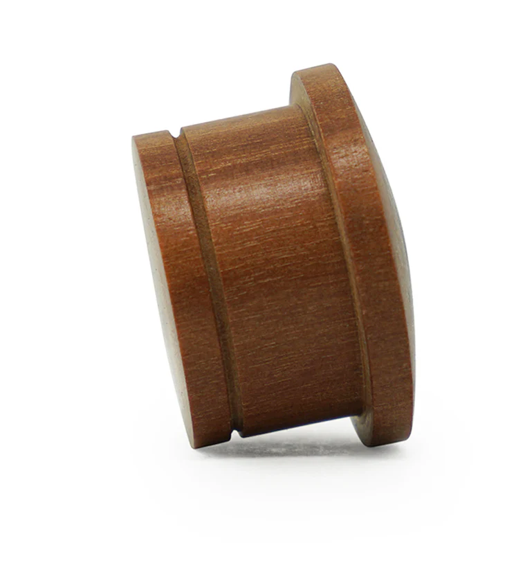 Single Flare Saba Wood Plugs with Coconut & Areng Inlay - Mrs Treak