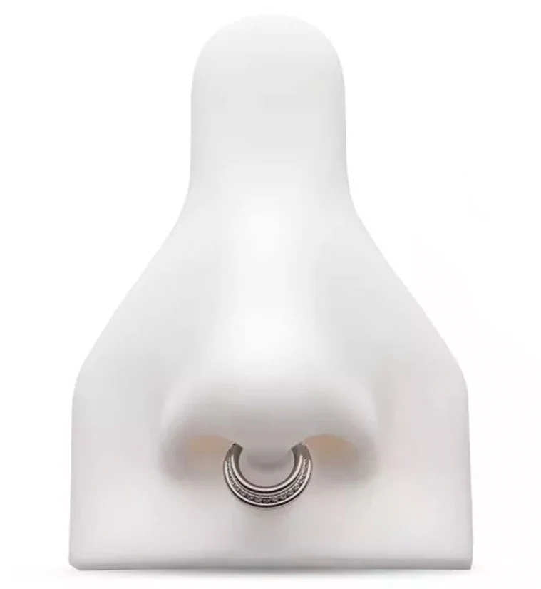 Triple Band CZ Titanium Hinged Segment Ring - Mrs Treak