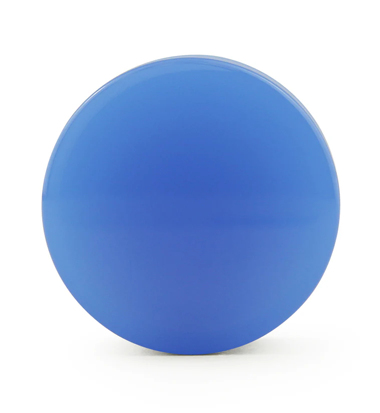 Periwinkle Glass Double Flare Plugs - Mrs Treak