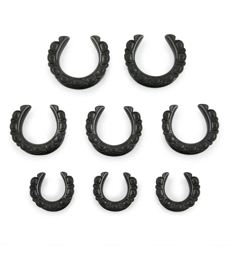 Black PVD Petal Saddles - Mrs Treak