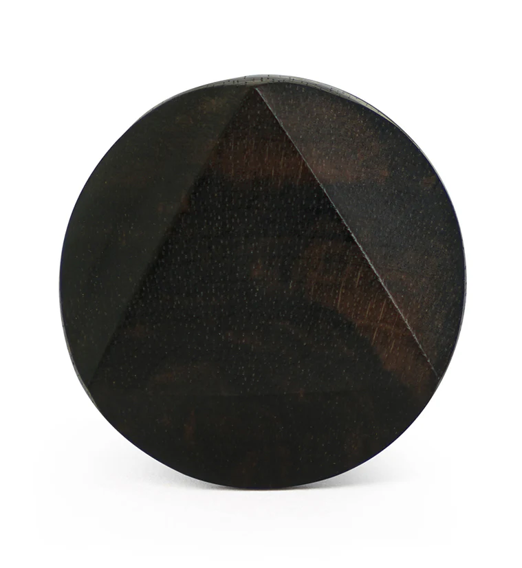 Areng Wood Embossed Triangle Plugs - Mrs Treak