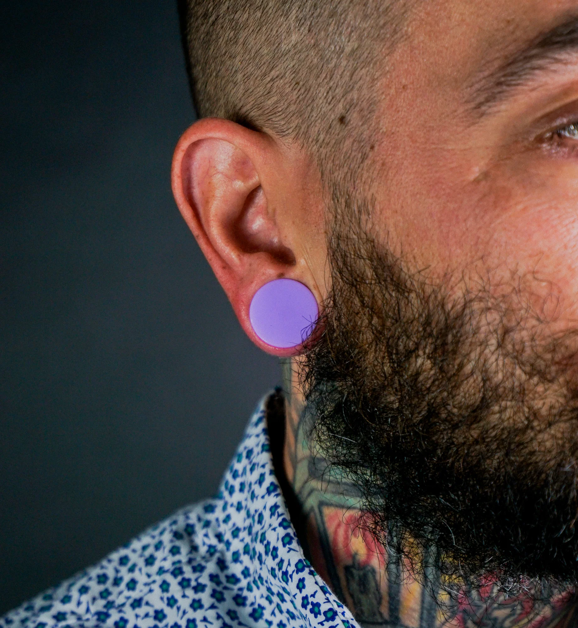 Double Flare Matte Lavender Silicone Plugs - Mrs Treak