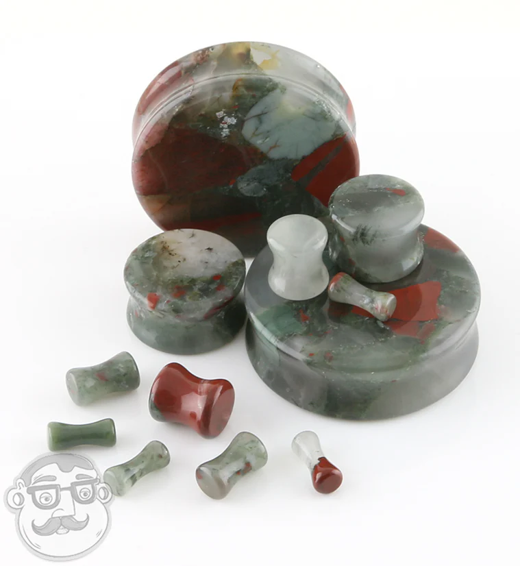 African Bloodstone Plugs - Mrs Treak