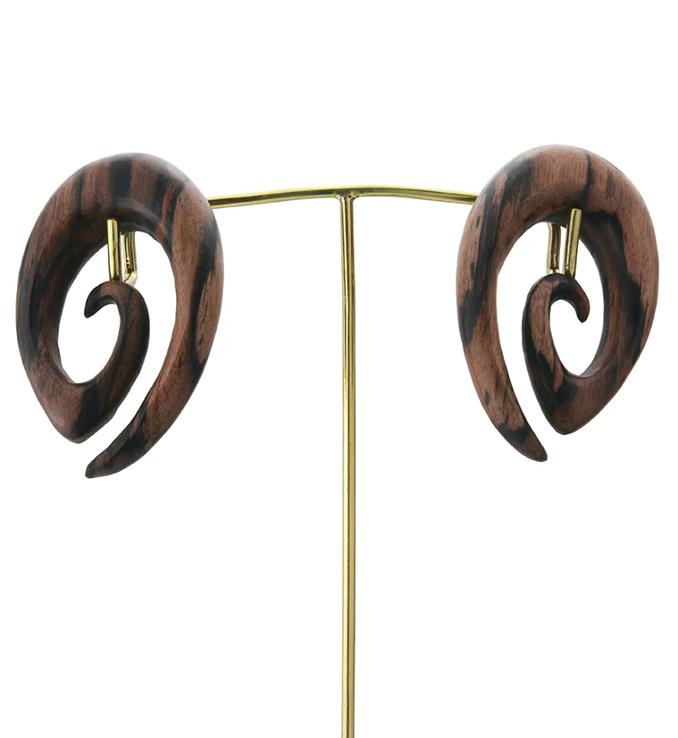 Areng Wood Oval Spirals - Mrs Treak