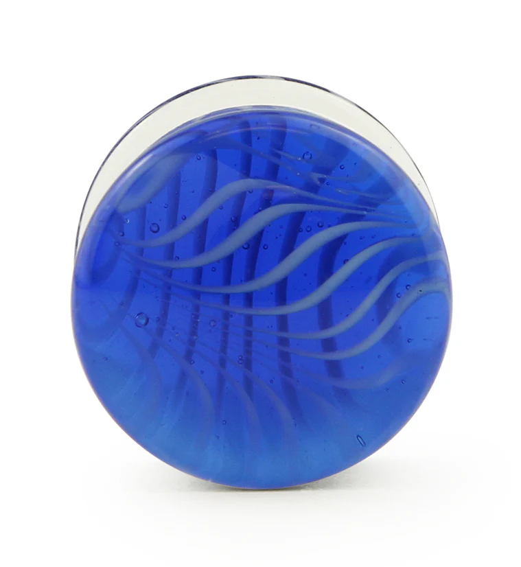 Blue Tiger Glass Plugs - Mrs Treak