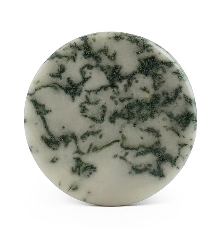 Winter Moss Agate Stone Plugs - Mrs Treak