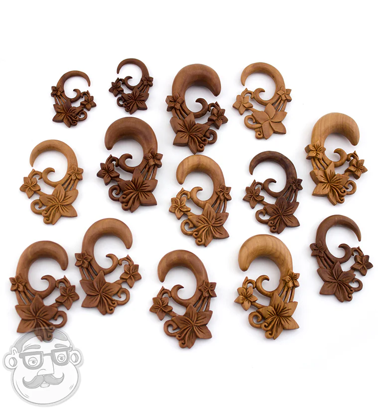 Tropical Flower Saba Wooden Hangers - Mrs Treak