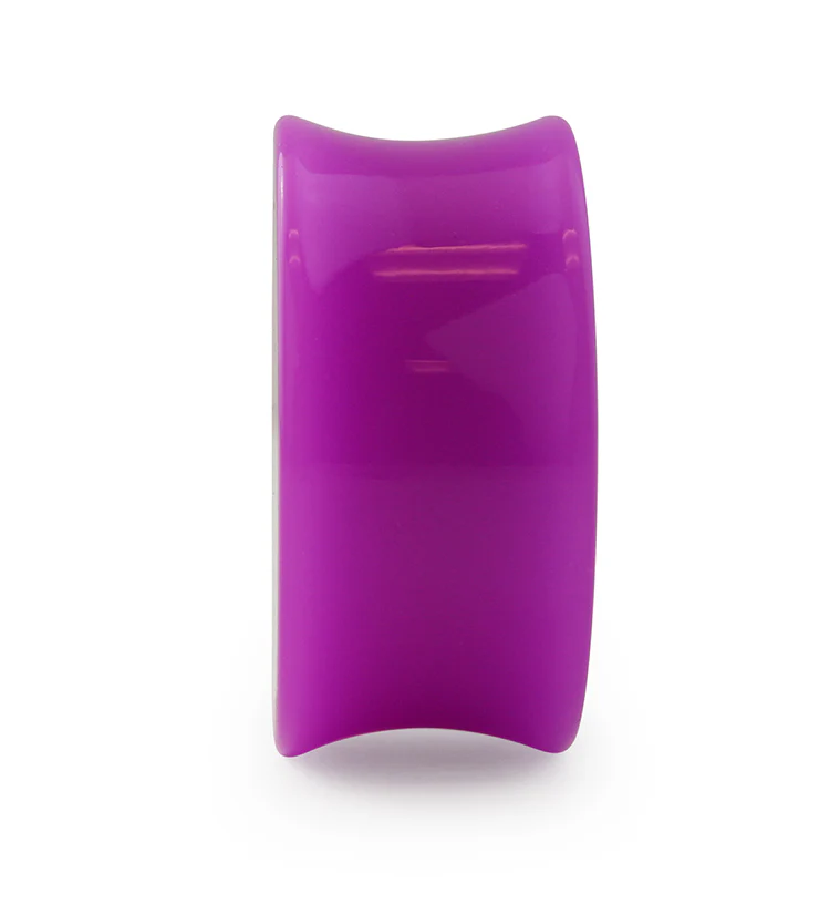 Purple Double Flare Solid Plugs - Mrs Treak