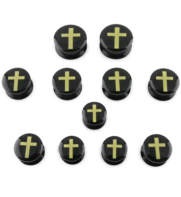 Black Cross Plugs - Mrs Treak