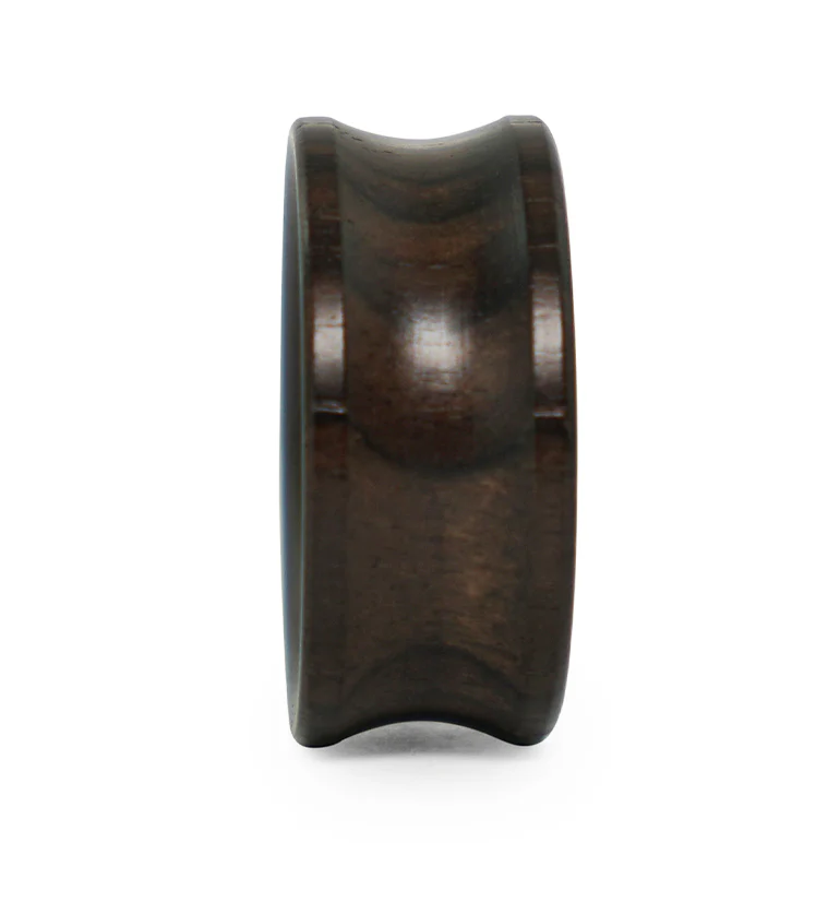 Ebony Wood Plugs with Tree of Life Inlay - Mrs Treak