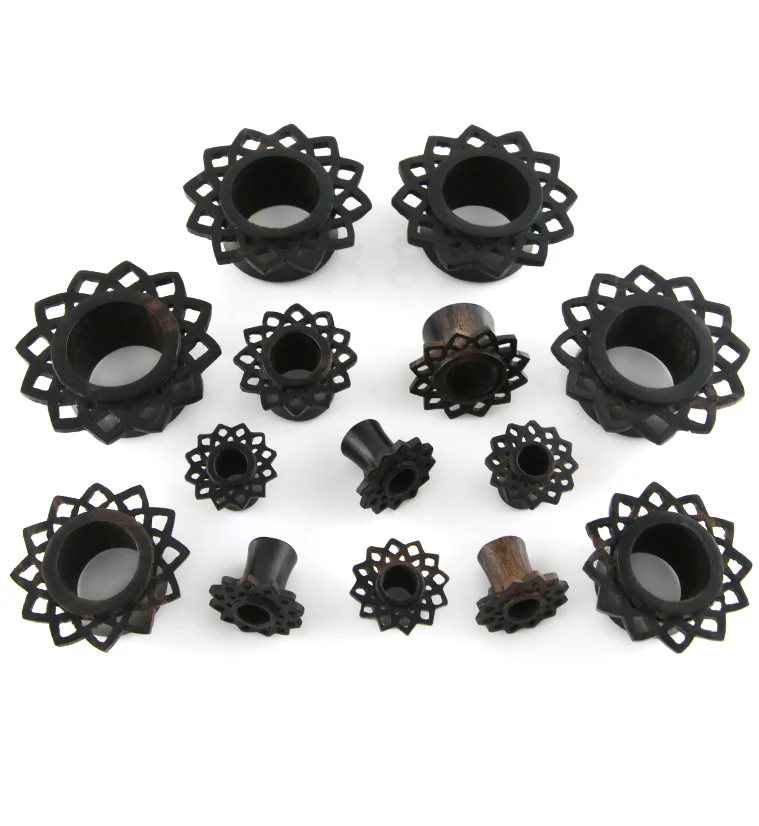 Mandala Flower Areng Wood Tunnels - Mrs Treak