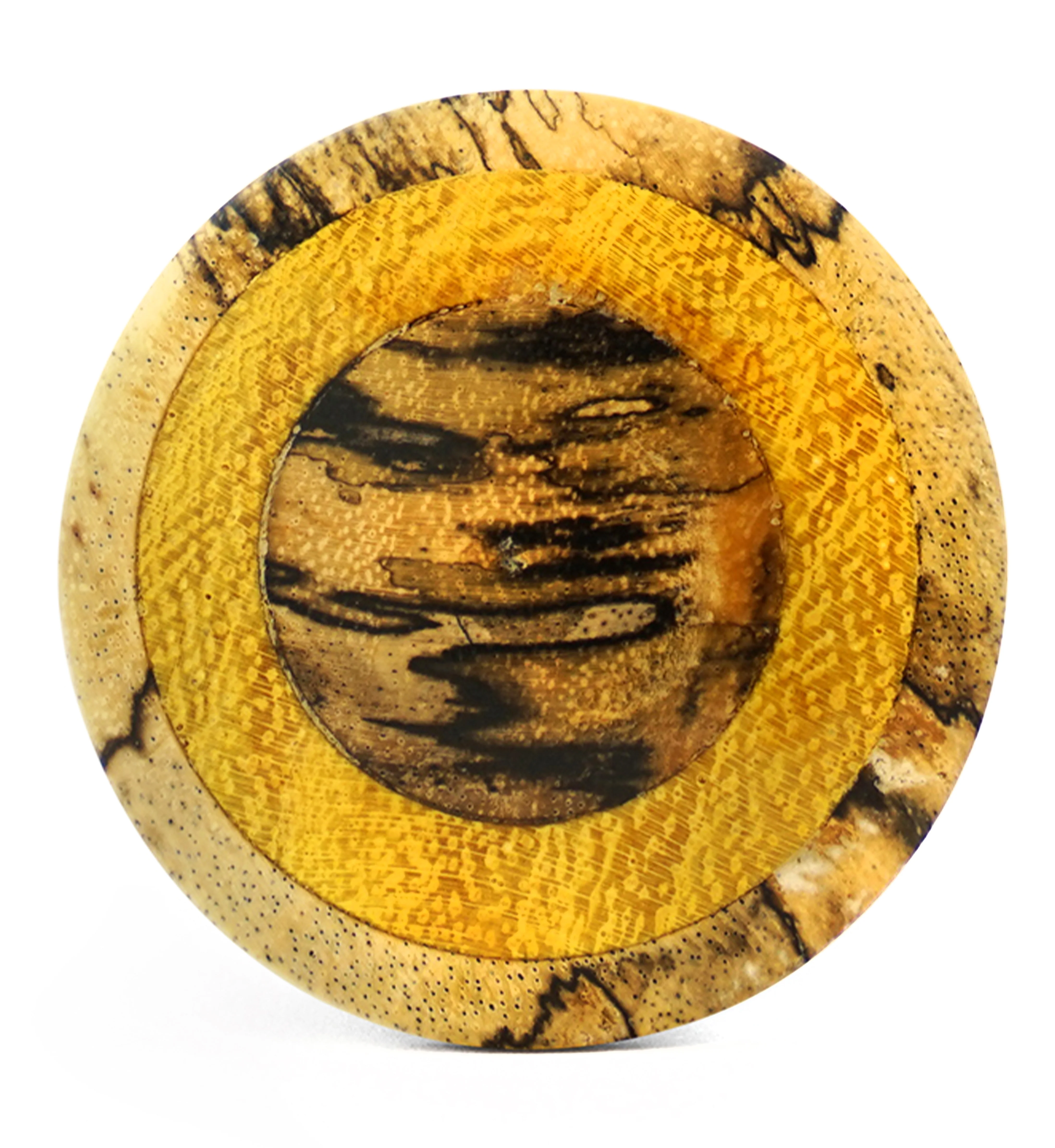 Single Flare Tamarind Wood Plugs with Jackfruit Inlay - Mrs Treak