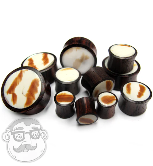 Cukli Shell Inlay Wooden Plugs - Mrs Treak