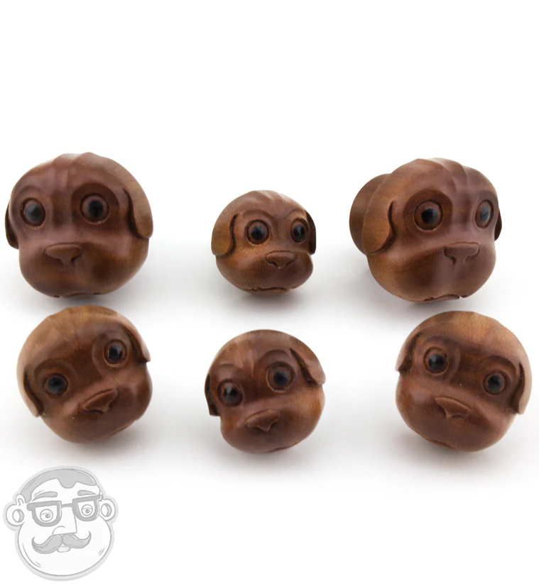 Puppy Dog Wooden Plugs - Mrs Treak