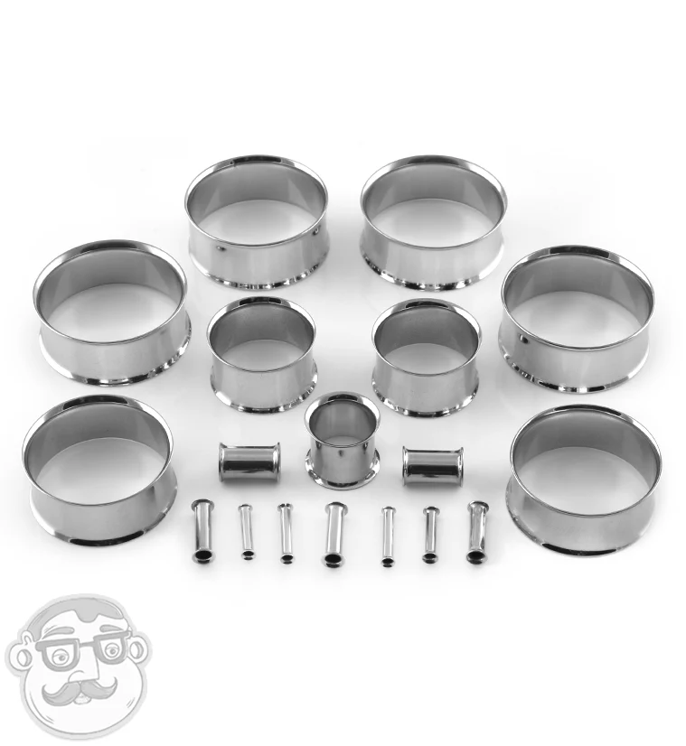 Double Flare Steel Ear Tunnels - Mrs Treak