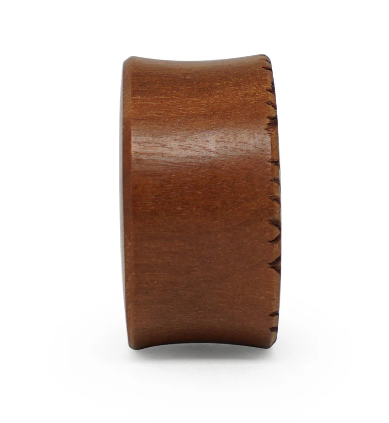 Seigaiha Engraved Saba Wood Plugs - Mrs Treak