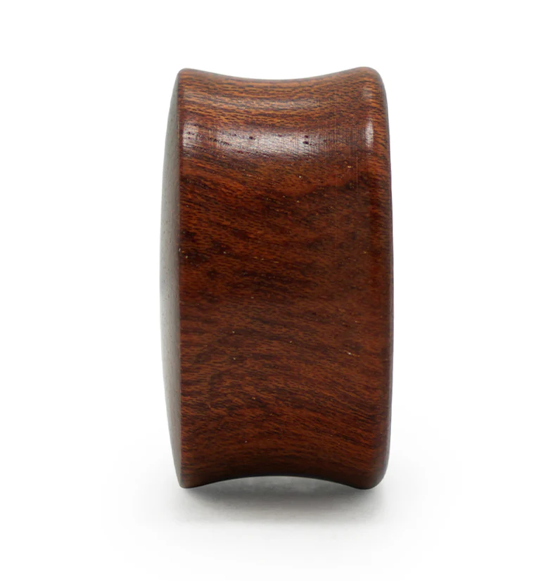 Bloodwood Plugs with MOP Dome Inlay - Mrs Treak