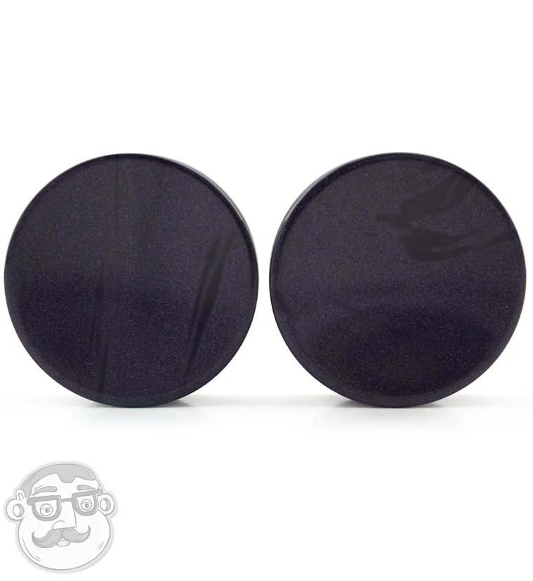 Blue Goldstone Glass Plugs - Mrs Treak