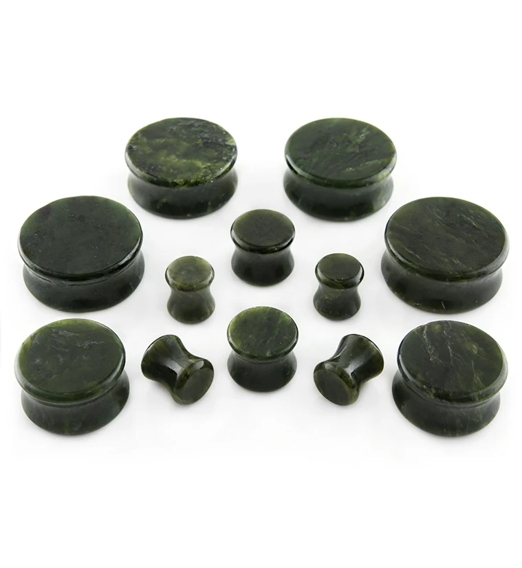 Nephrite Jade Stone Plugs - Mrs Treak