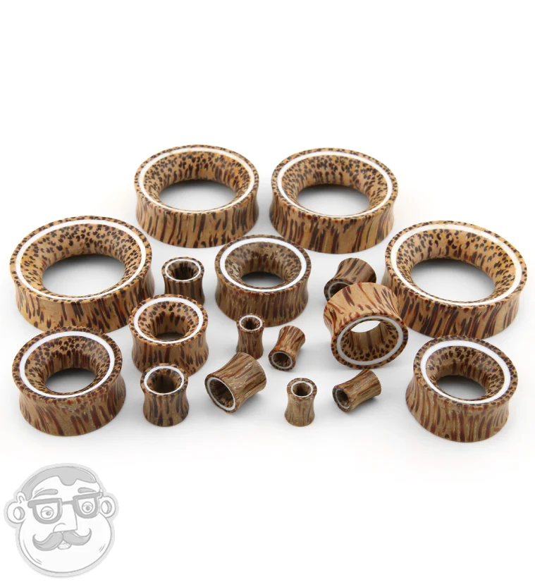 Coconut Wooden Tunnels with White Resin Inlay - Mrs Treak