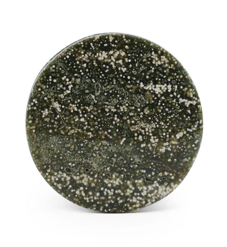 Grade A Ocean Jasper Stone Plugs - Mrs Treak