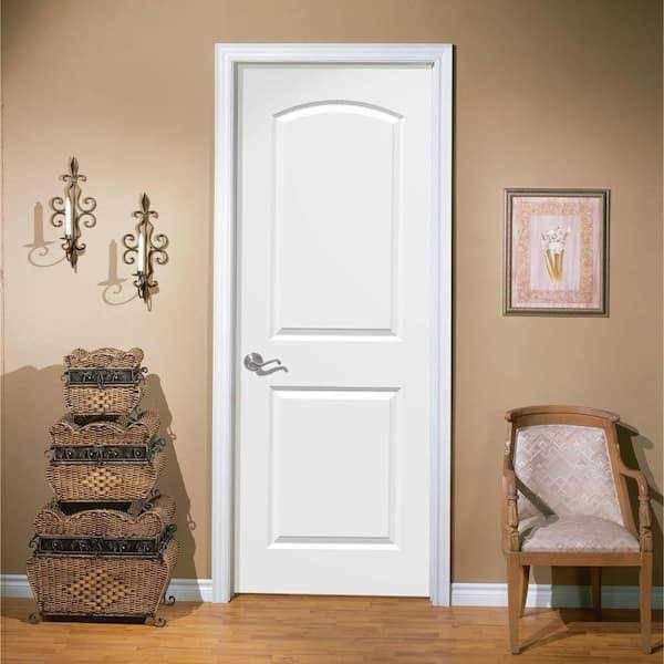 Masonite 80 in. 1 Panel Lincoln Park Hollow-Core Primed Composite Single Prehung Interior Door - MT - Mrs Treak
