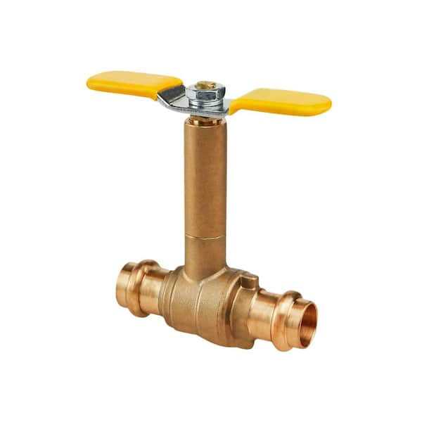 The Plumber’s Choice Premium Brass Ball Valve with Long Bonnet and T-Handle - MT - Mrs Treak