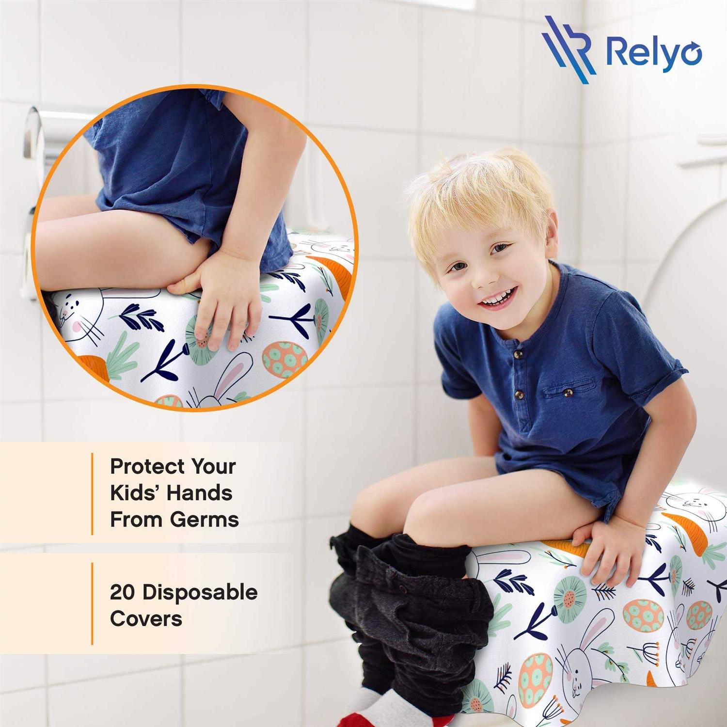 Toilet Seat Covers Disposable 20 Pack Waterproof, Ideal for Kids and Adults Extra Large - MT - Mrs Treak