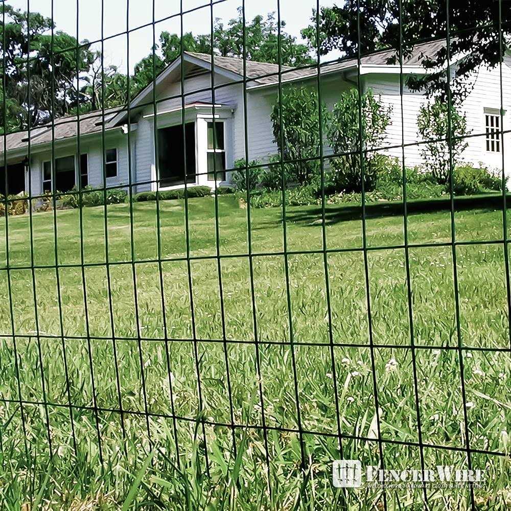 Fencer Wire 16 Gauge Green Vinyl Coated Welded Wire Mesh Size 2 Inch X 3 Inch - MT - Mrs Treak