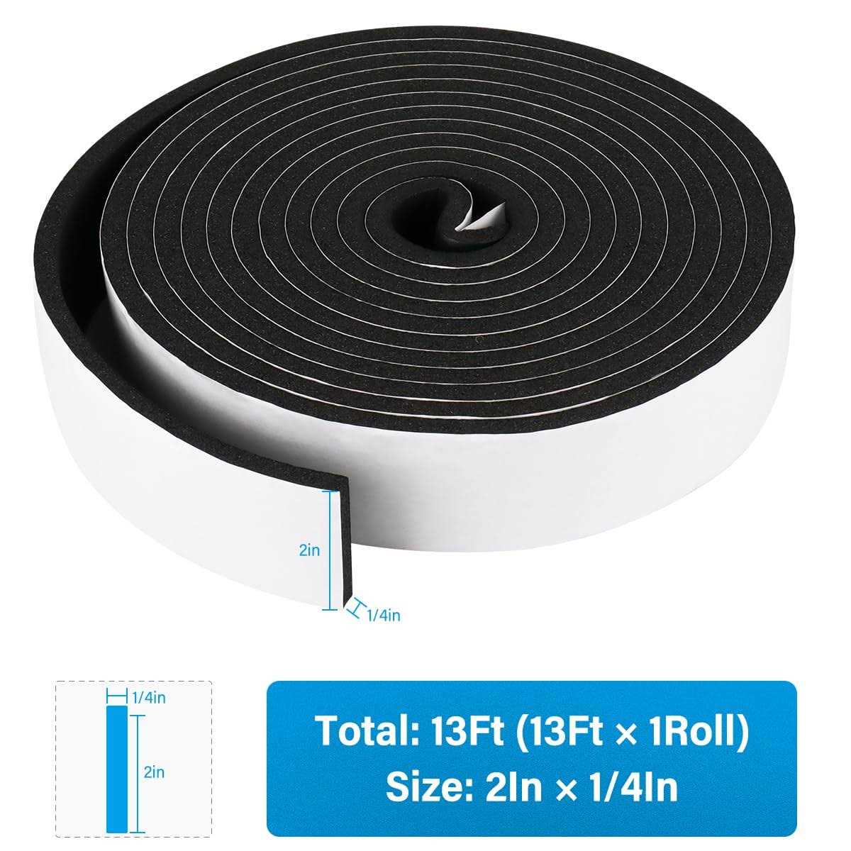 Foam Insulation Tape, Weather Stripping Door Seal Strip for Doors and Windows,Sliding Door,Sound Proof Soundproofing Door Seal,Weatherstrip,Air - MT - Mrs Treak