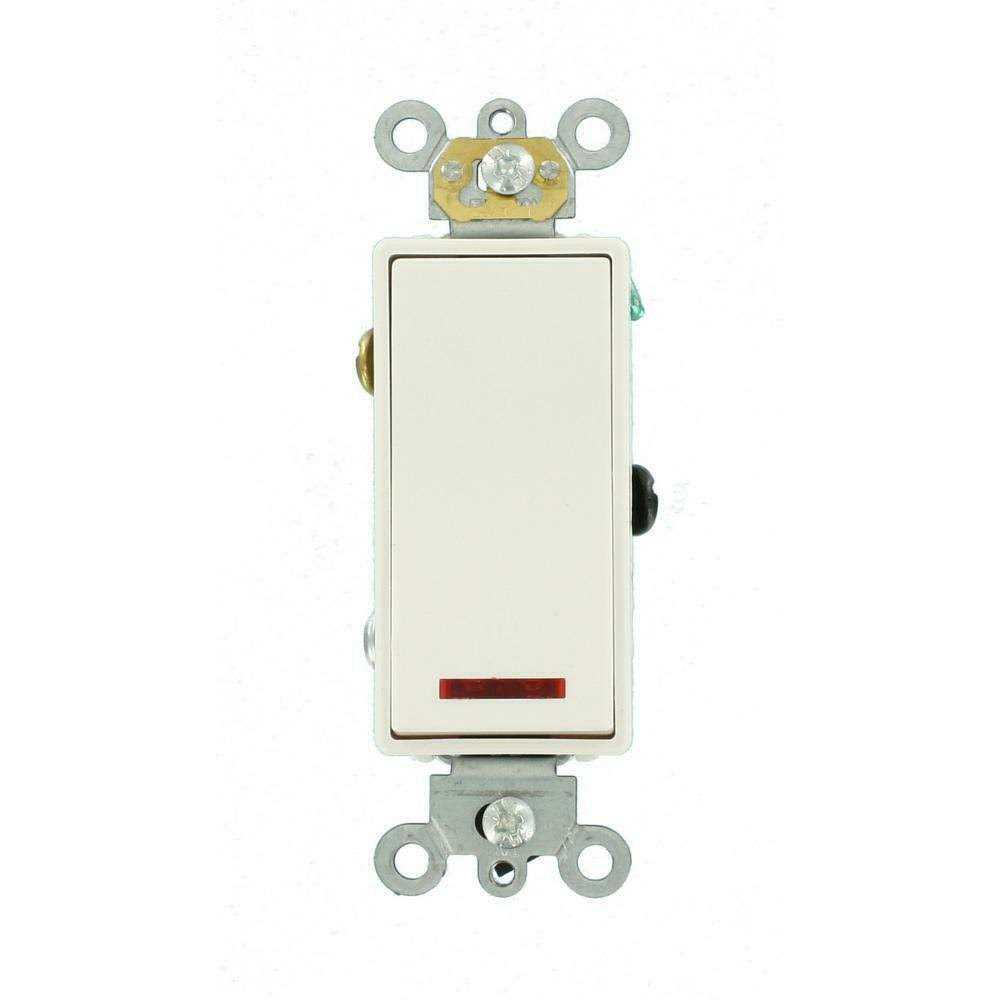 Leviton 5627 Single-Pole Decora Combination Switch - MT - Mrs Treak