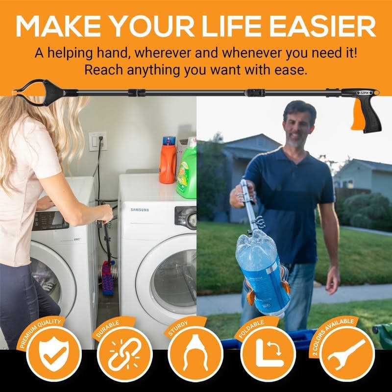 EZPIK Grabber Reacher Grabbers for Elderly Grab It Reaching Tool Heavy Duty - MT - Mrs Treak
