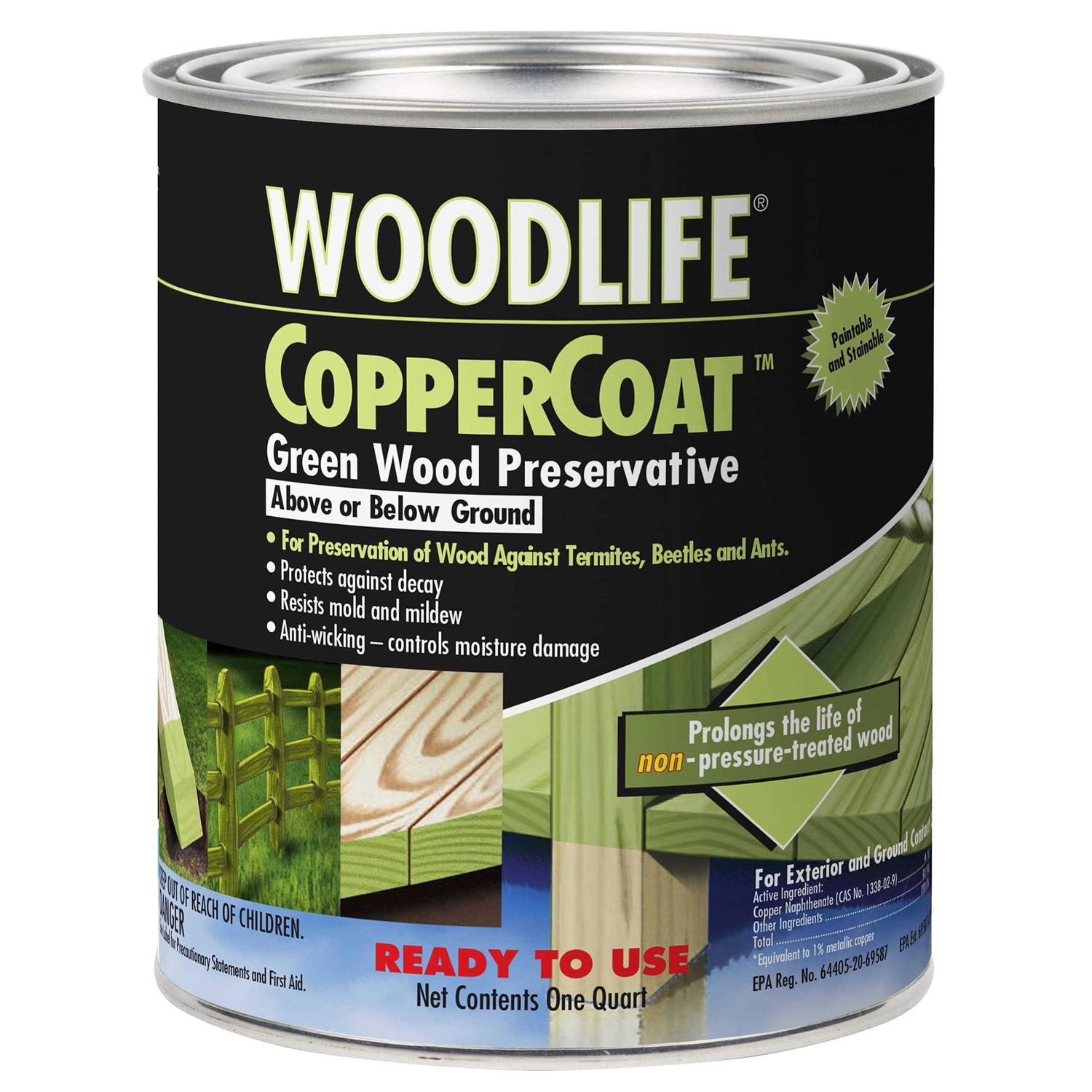 Woodlife Coppercoat Green Wood Preservative - MT - Mrs Treak