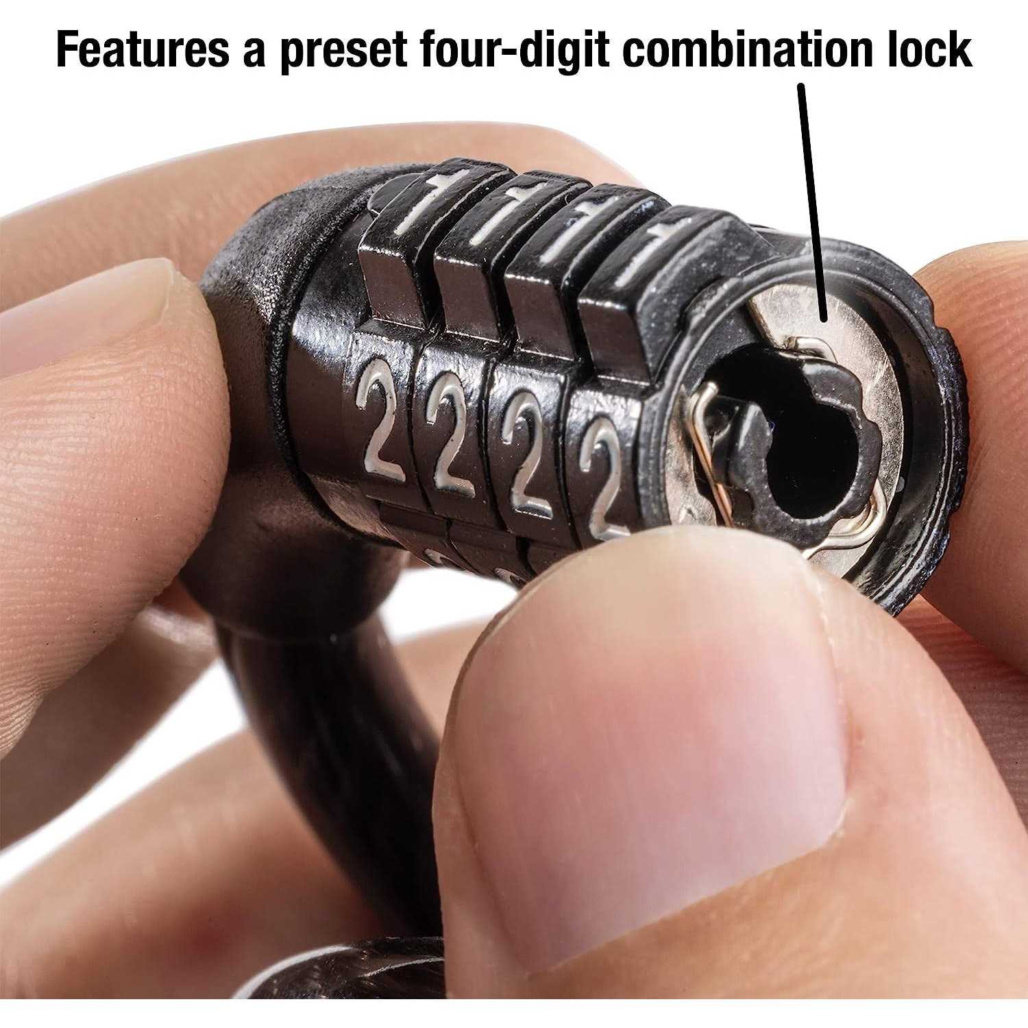 Master Lock 8143D Combination Cable Lock - MT - Mrs Treak