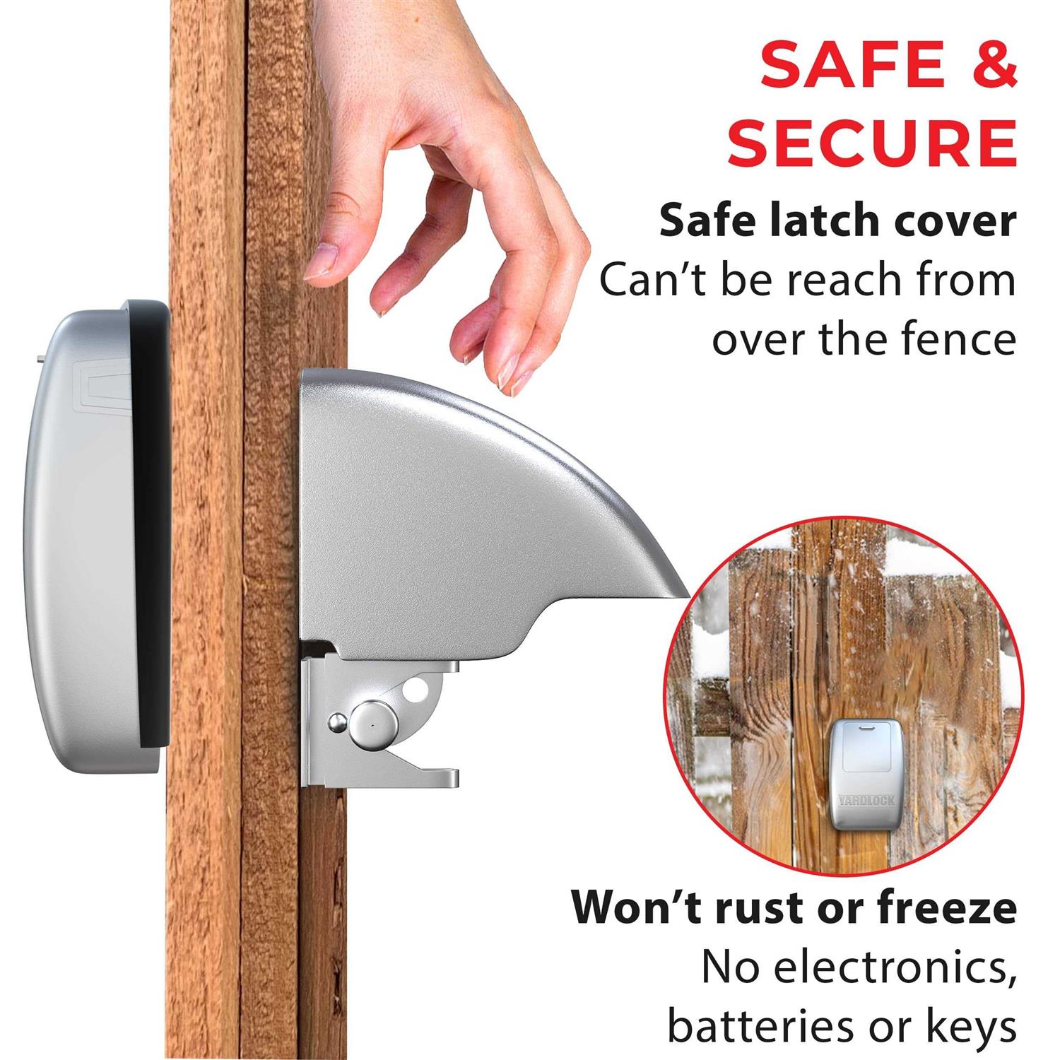 Yardlock Keyless Gate Lock Secure Fence Lock and Latch - MT - Mrs Treak