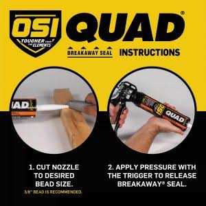 OSI Quad Advanced Formula 10 fl. oz Exterior WINDOW DOOR and Siding Sealant - MT - Mrs Treak