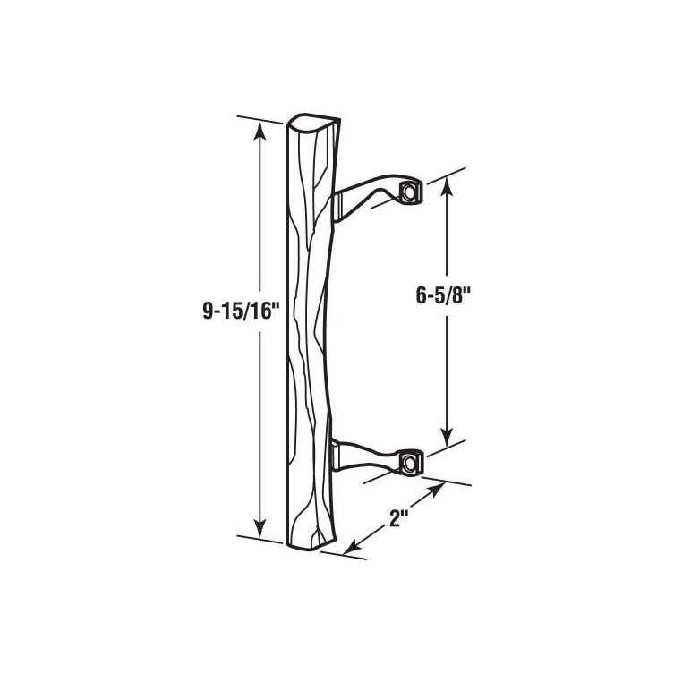 Prime-Line Sliding Patio Door Wood Pull C 1034 - MT - Mrs Treak
