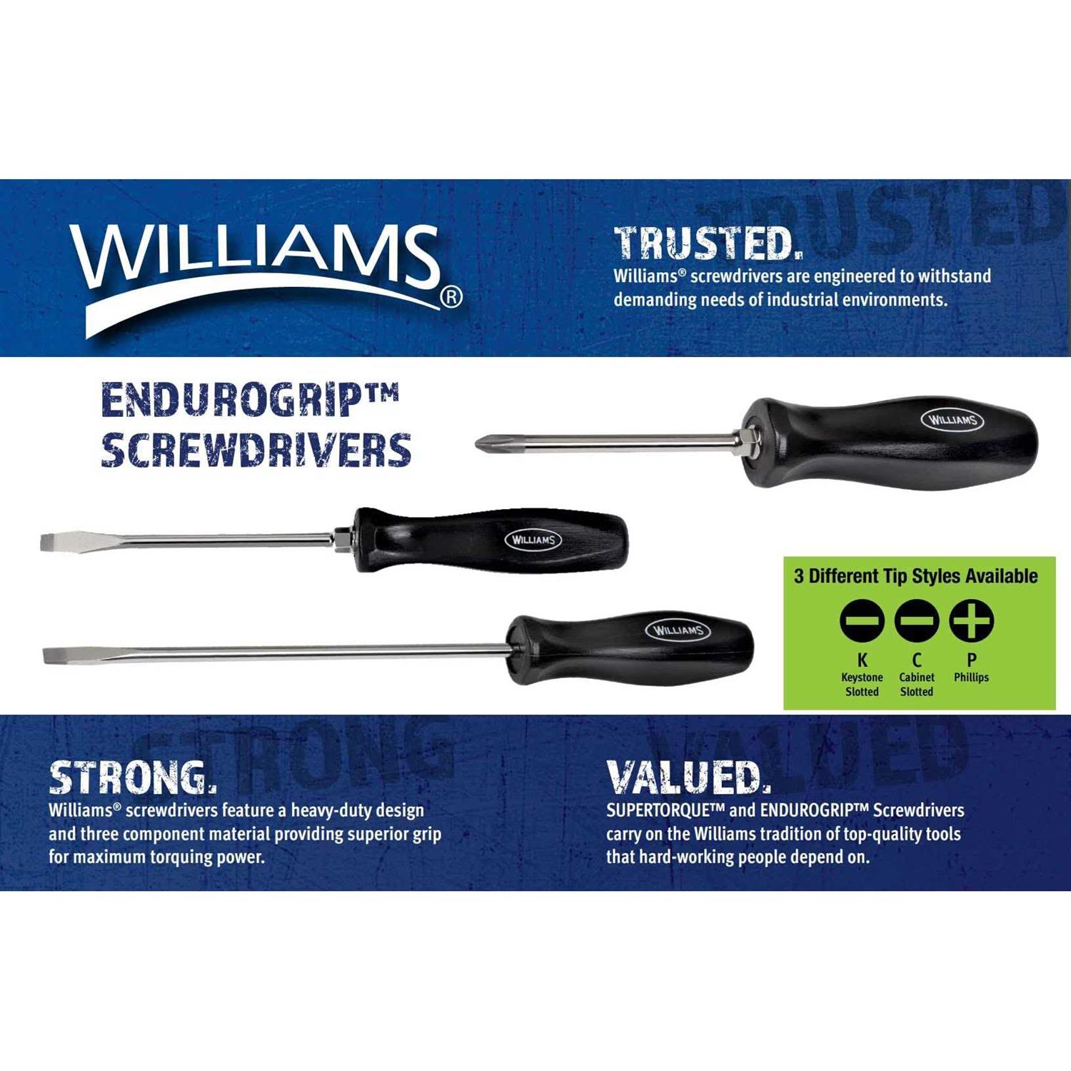 Williams 100P Mixed Screwdriver Set - MT - Mrs Treak