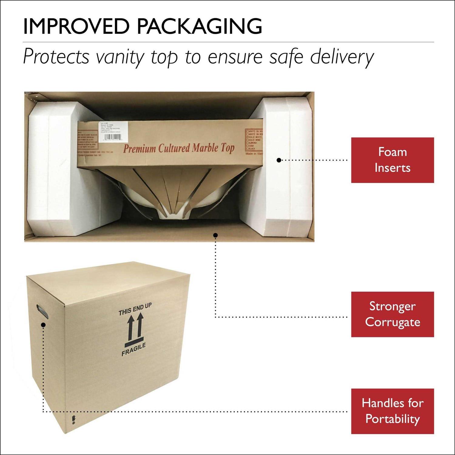 Design House Cultured Marble Vanity Top - MT - Mrs Treak