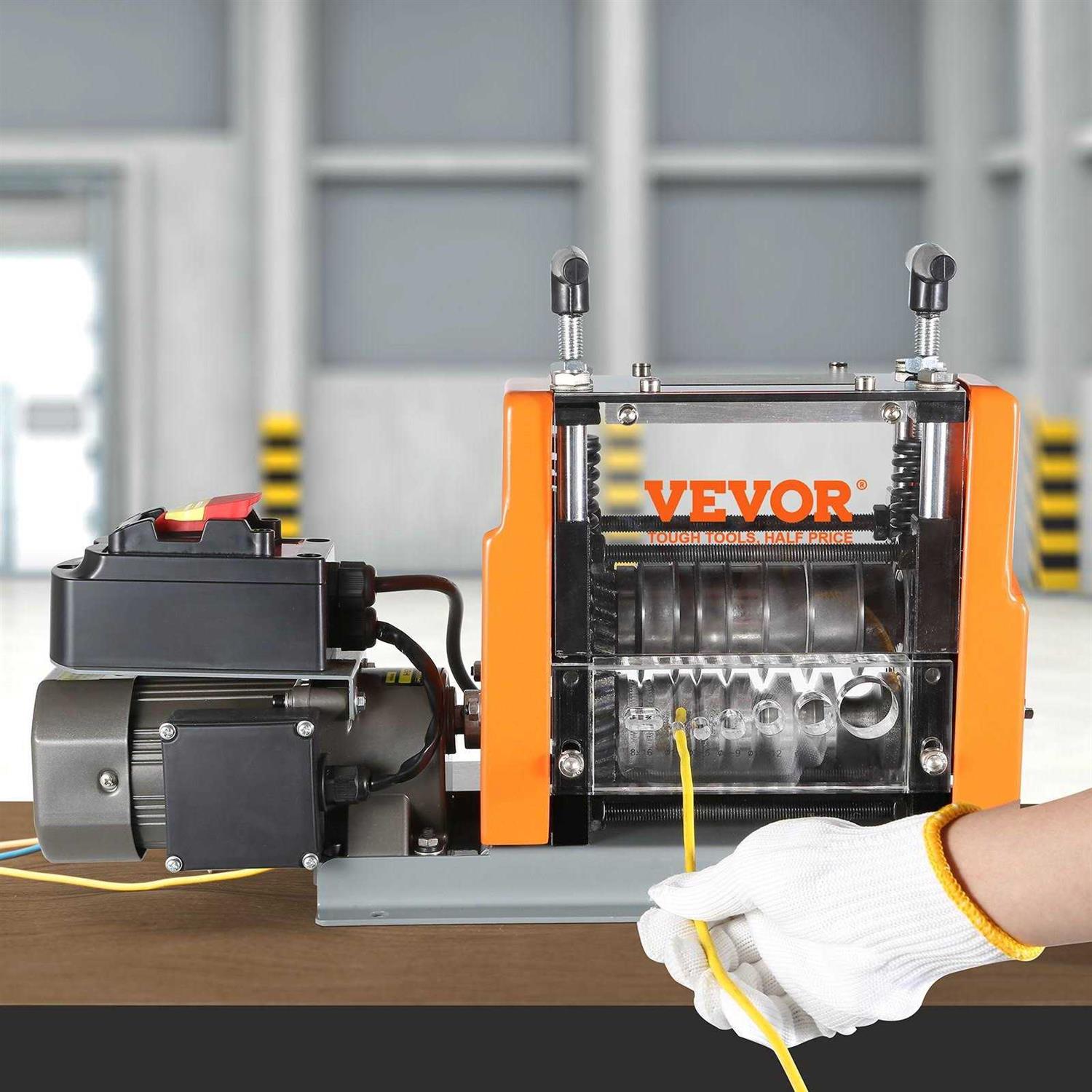 VEVOR Automatic Wire Stripping Machine 0.06”-0.98” Electric Motorized Cable Stripper 180 W 60 ft/min Wire Peeler - MT - Mrs Treak