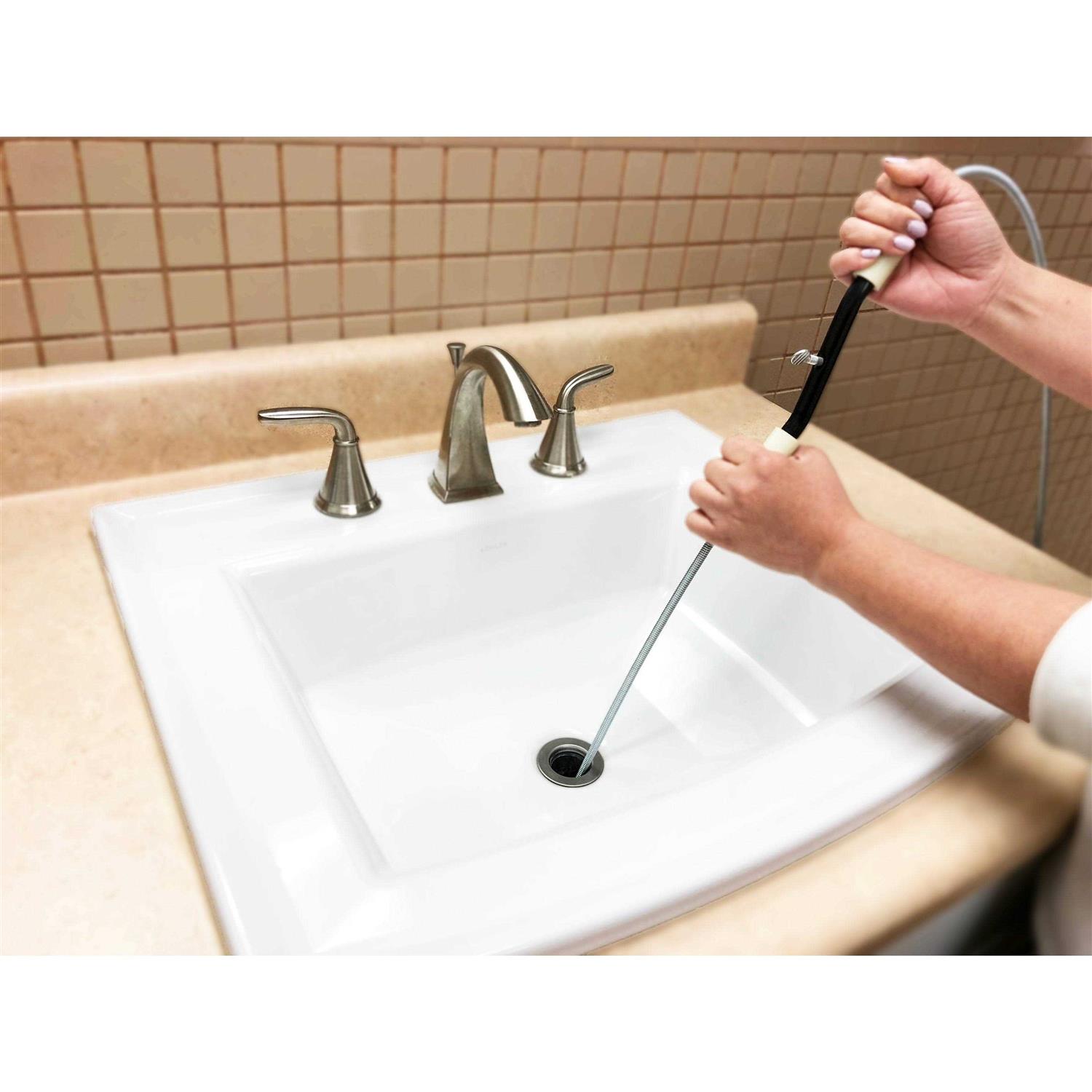 THEWORKS 1/4 in. x 25 ft. Power Drum Auger PL171214 - MT - Mrs Treak