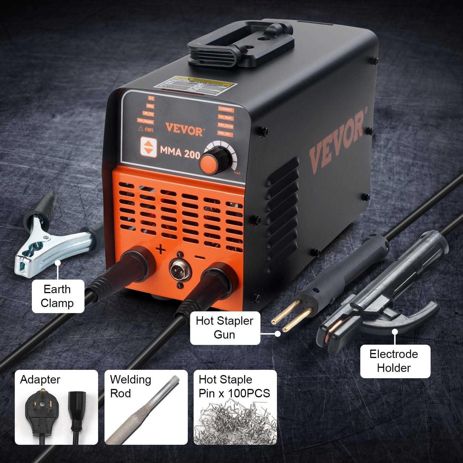 VEVOR Amp 110V/220V Stick Welder Stick and Plastic ARC Welding Machine Hot Start Anti-Stick Repair - MT - Mrs Treak