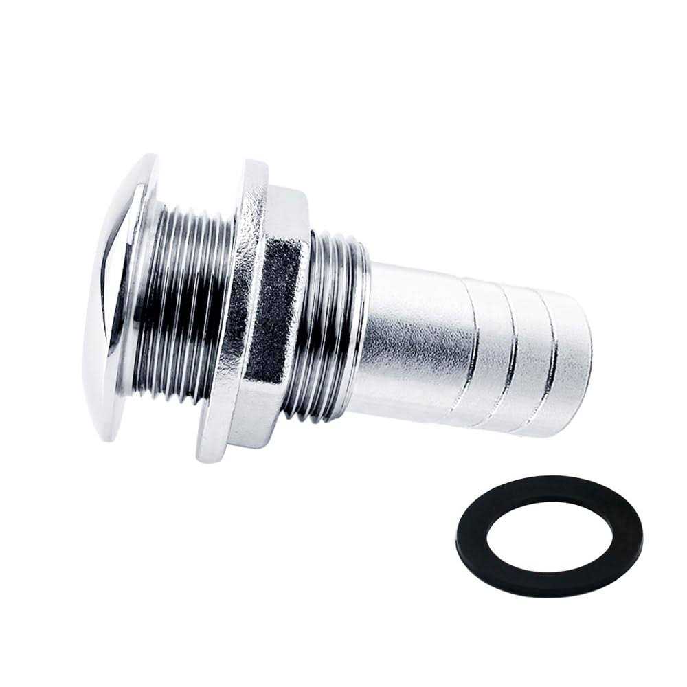 EEYAD 316 Stainless Steel Boat Thru-Hull Fitting Drain D. Hose - MT - Mrs Treak