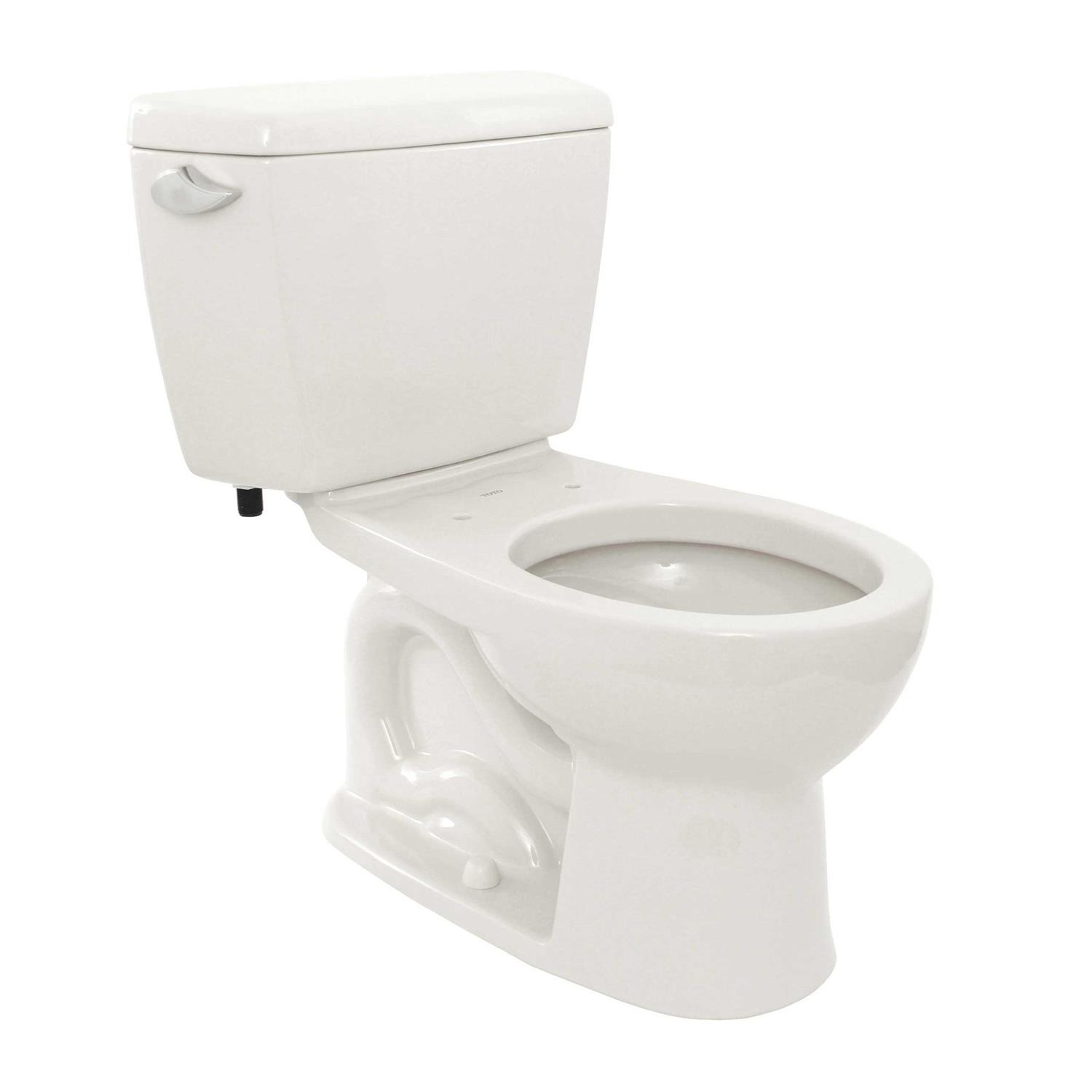Toto Drake II Two-Piece Round 1.28 GPF Universal Height Toilet with CeFiONtect CST453CEFG# - MT - Mrs Treak