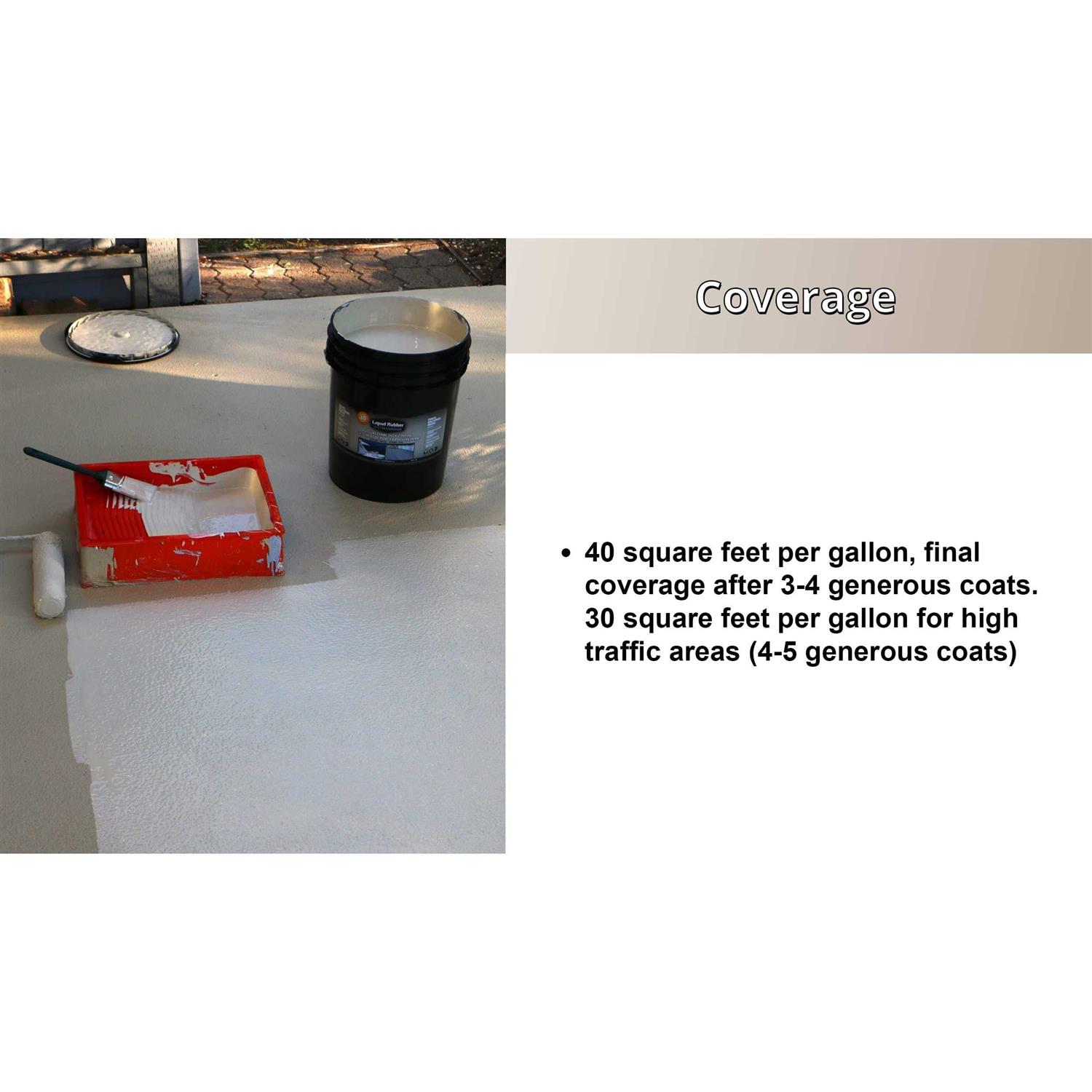 Liquid Rubber Smooth Polyurethane Deck Coating Sealant - MT - Mrs Treak