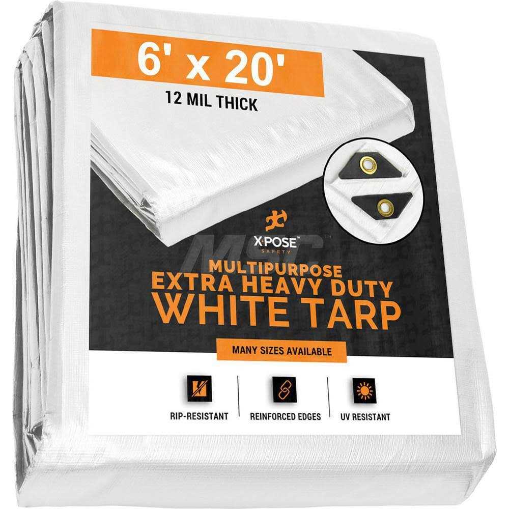 Xpose Safety Heavy Duty Poly Tarp 10 Mil Thick Waterproof, UV Blocking Protective Cover - MT - Mrs Treak
