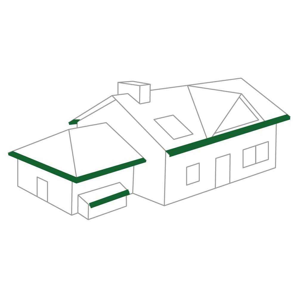 Union Corrugating 10-ft Brown Aluminum Drip Edge BRA45TSRE - MT - Mrs Treak