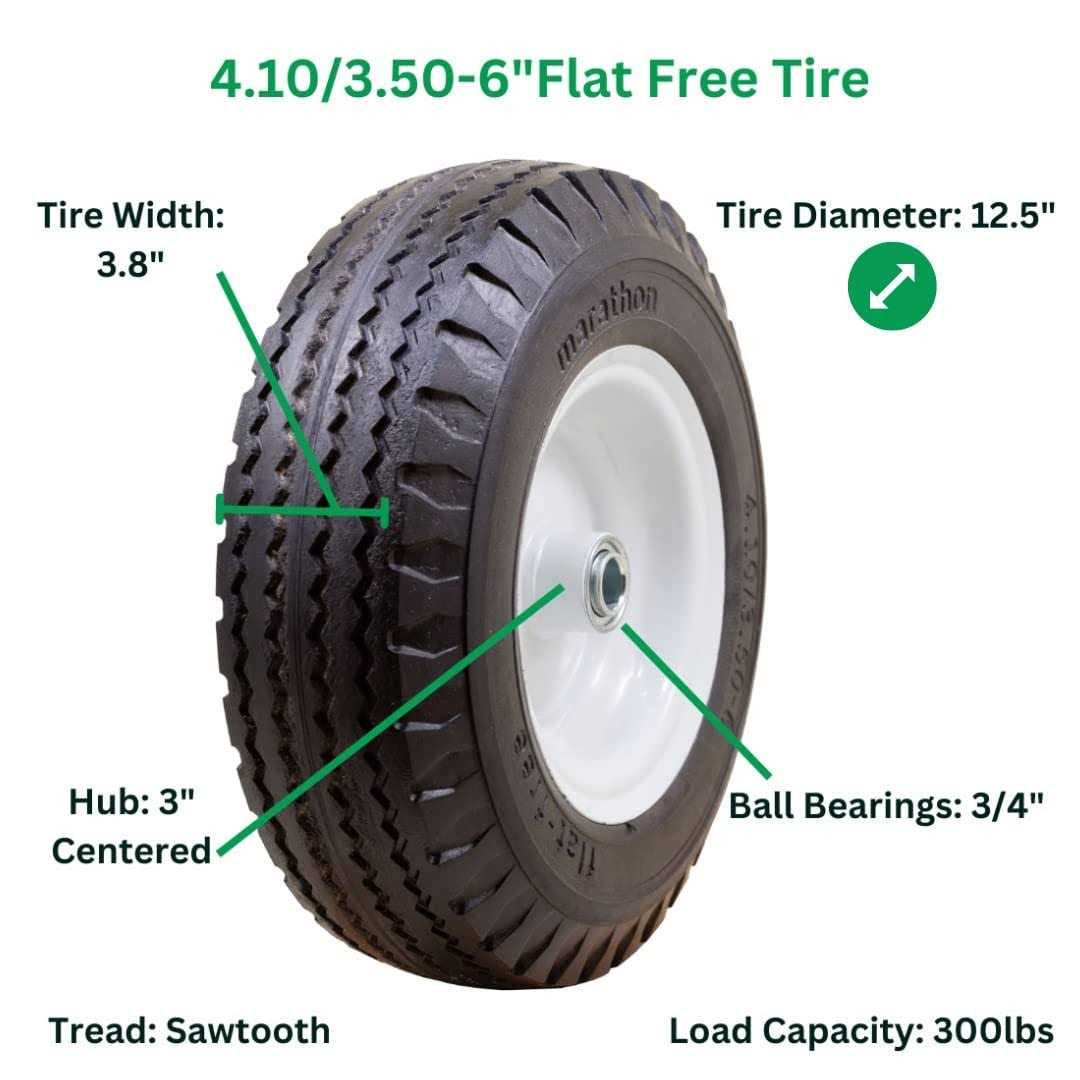 Marastar 00090 Flat-Free Polyurethane Foam Wheel - MT - Mrs Treak