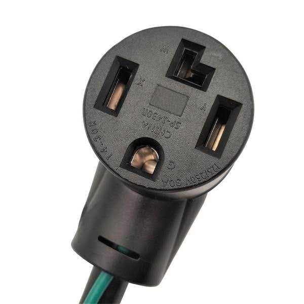 parkworld 1.5 ft. 10/3 3-Wire 15 Amp Regular Household NEMA 5-15P Plug to 50 Amp Range/Oven 10-50R Adapter Cord - MT - Mrs Treak
